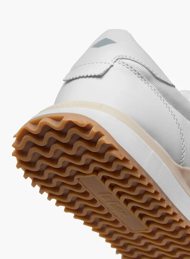 Lee Cooper Men's Logo Detail Sneakers with Lace-Up Closure