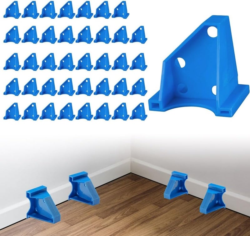 40Pcs Flooring Spacers Set, 2-in-1 Adjustable Spacers with 1/2 & 1/4 Gaps for Laminate, Vinyl, Wood & Tile Floors - Image 1