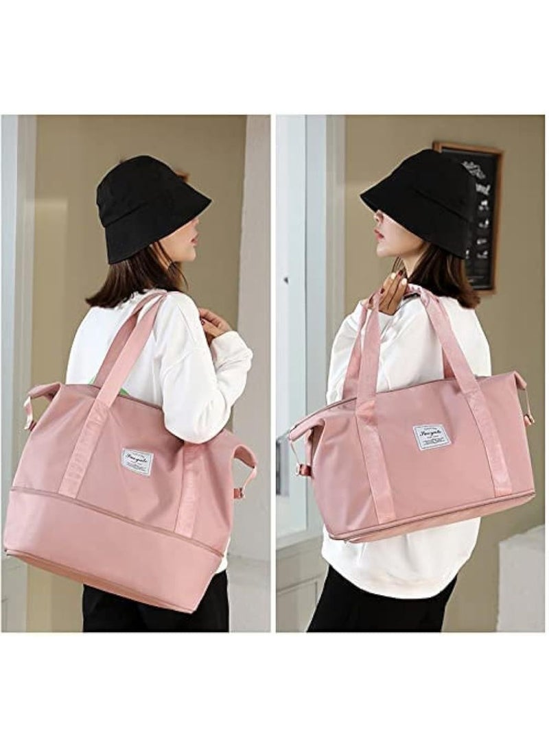 شنطه سفر ووتر بروف قابلة للطي   مصنوعة من قماش نايلون واوكسفورد خفيف الوزن و مقاوم  للماء والتمزق شنطة متعددة الاستخدام : شنطة للسفر او شنطة خروج او لمستلزمات النونو والاطفال   مزوده بسوسته لتوسعة الشنطه وتكبيرها لتسع لأغراض أكثر متاحه بجميع الالوان منتج مستورد - Image 3