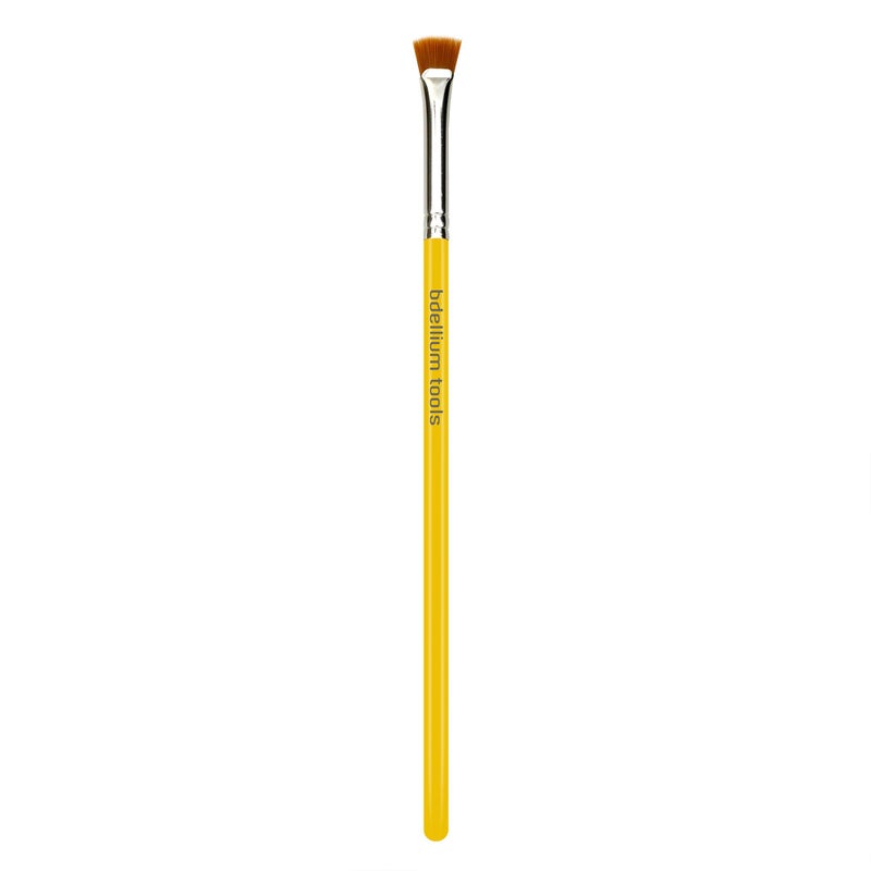 Bdellium Tools Professional Makeup Brush - Studio Series 731 Mascara Fan - With Soft Synthetic Fibers, For Applying Mascara (Yellow, 1pc) - Image 1