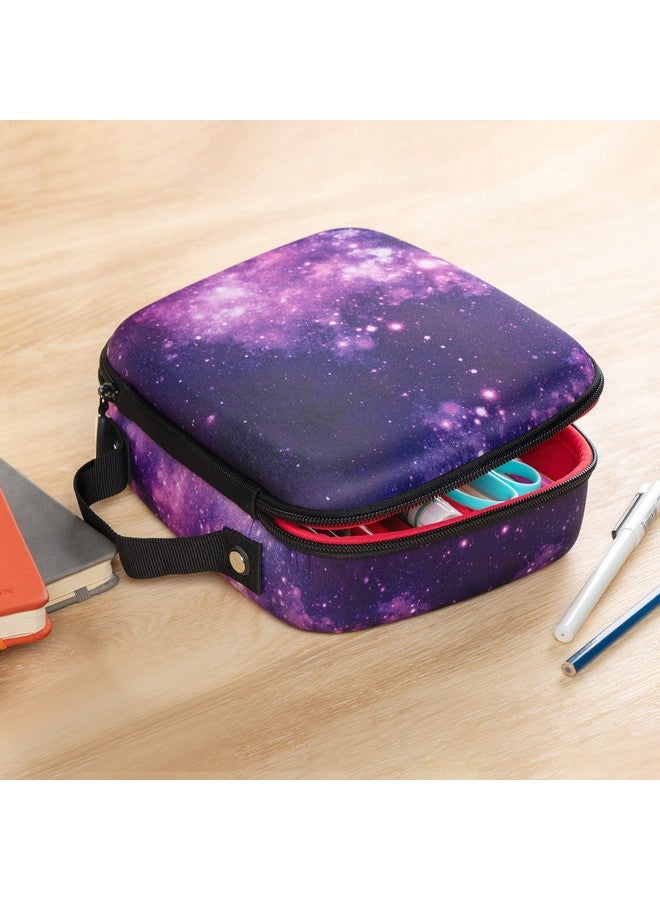 زيبيت علبة أقلام ZIPIT جامبو للبنات | حافظة أقلام مدرسية | تتسع حتى ١١٠ أقلام | جيب أقلام كبير (بنفسجي، لون جالاكسي) - Image 5