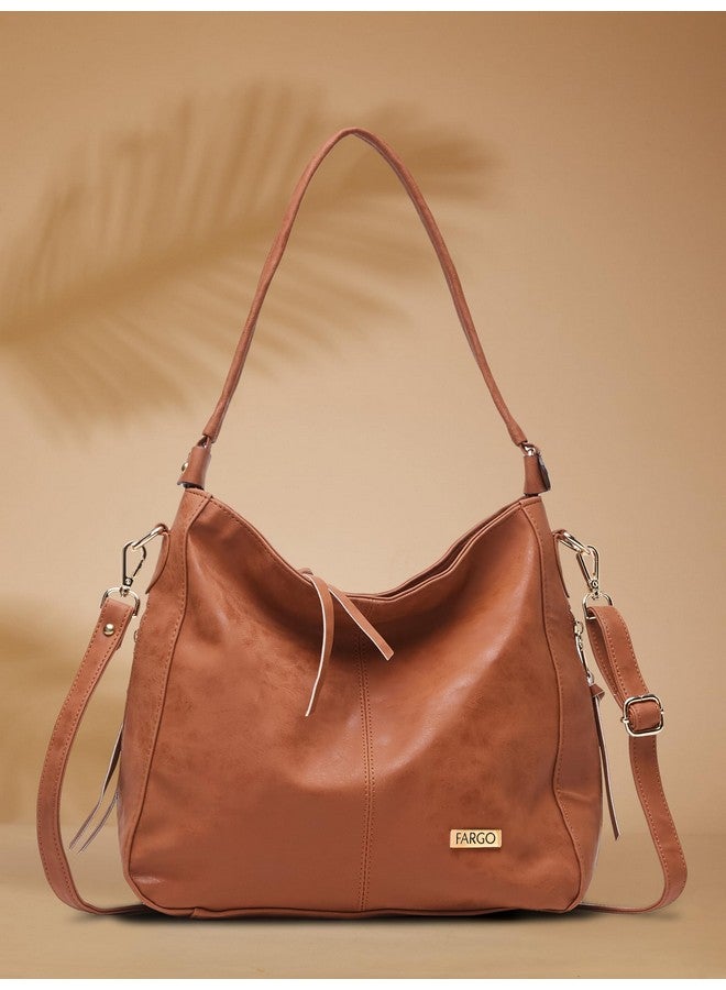 Fargo Stylish Girls Handbags For Women (Tan) - Image 4