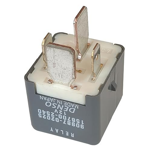 TC-Masterles 90987-02025 12VDC 80A Relay for Air Conditioning Compressor Cooling Fan, Fuel Water Pump, Ignition Switch Relay, Oil Pump Ignition Heater Cooling Fan Relay，Replaces 90080-87024 156700-2960 567-0003 - Image 2