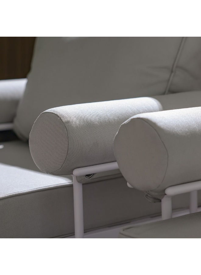 DANUBE HOME Clarke 9-Seater Outdoor Sofa Set | Steel Frame Garden Furniture | Modern Design Patio Sofaset | Outdoor Seating Table And Chairs For Lawn Garden - Image 4