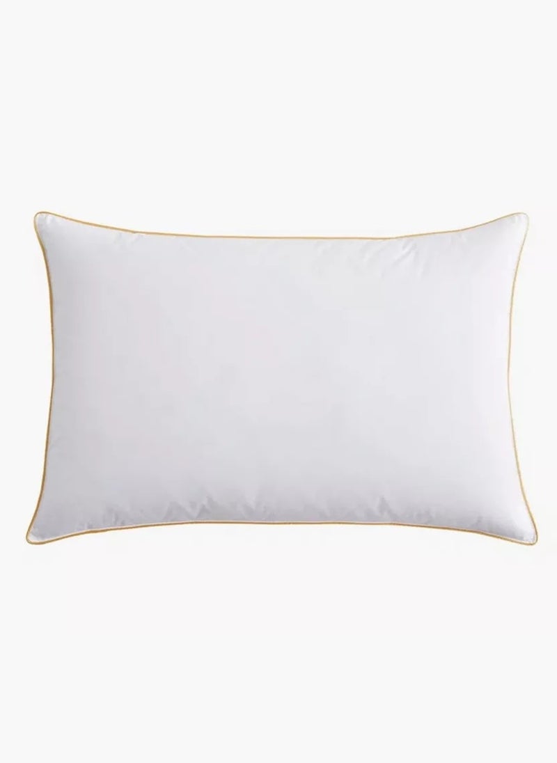 Blueberry Edge Piping Pillow- Golden Single Piping Pillow 50x70cm Made in Uae  - Image 1