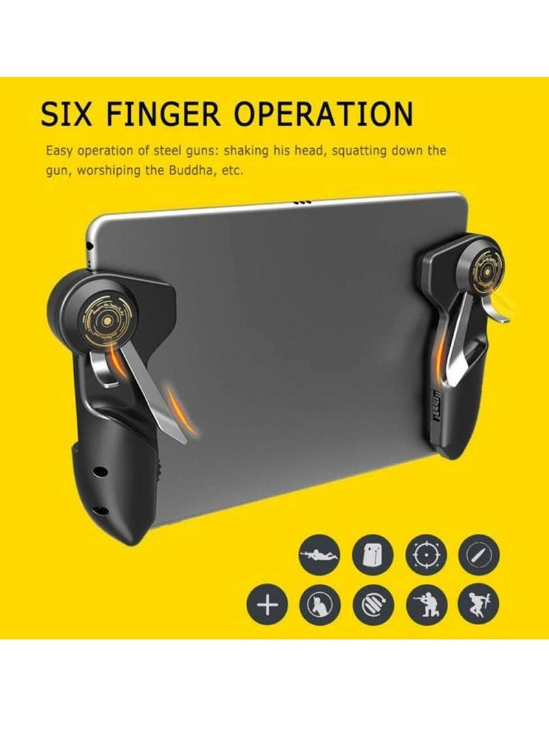 MIGOFAST - PUBG Controller for ipad Capacitance L1R1 Fire Aim Button Gamepad Joystick Fast click For Ipad Tablet, with 4pcs Gaming Finger Sleeve - Image 1