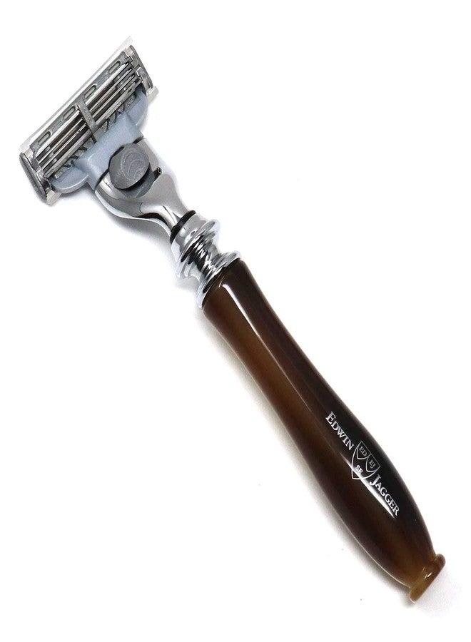 Edwin Jagger Chatsworth For Gillette Mach 3 Razor Cartridges (Imitation Light Horn) - Image 2