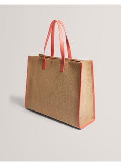 Ted Baker Floraff Floral Applique  Raffia Icon Bag  - Image 2
