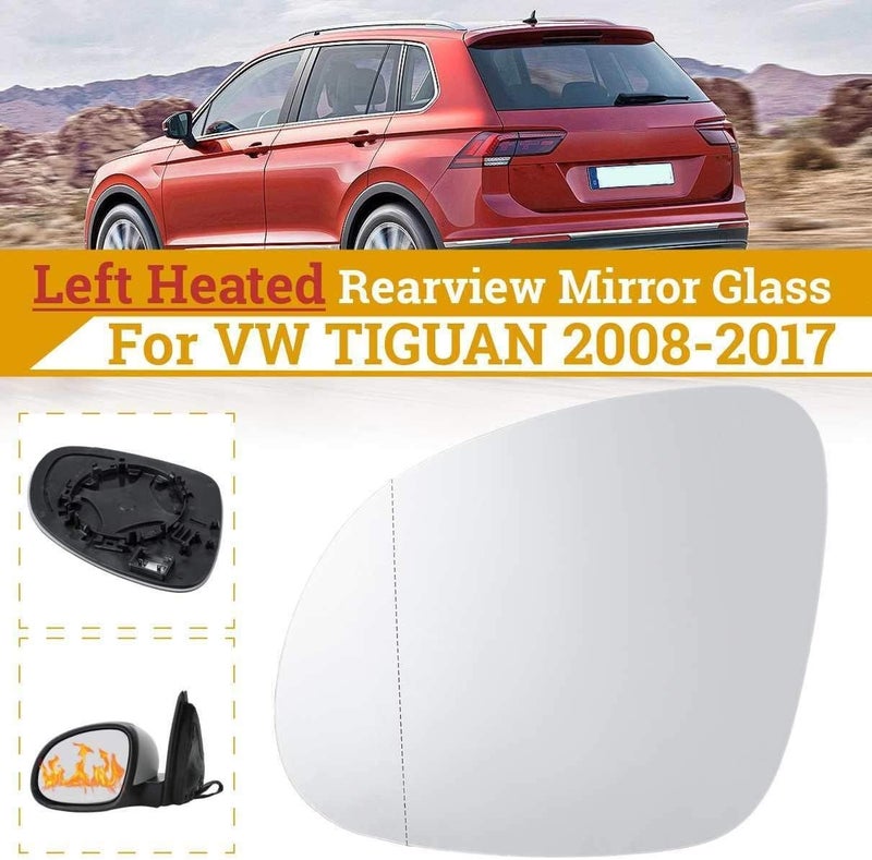 Wivplex Heated Rearview Mirror Glass for VW Tiguan - Image 2