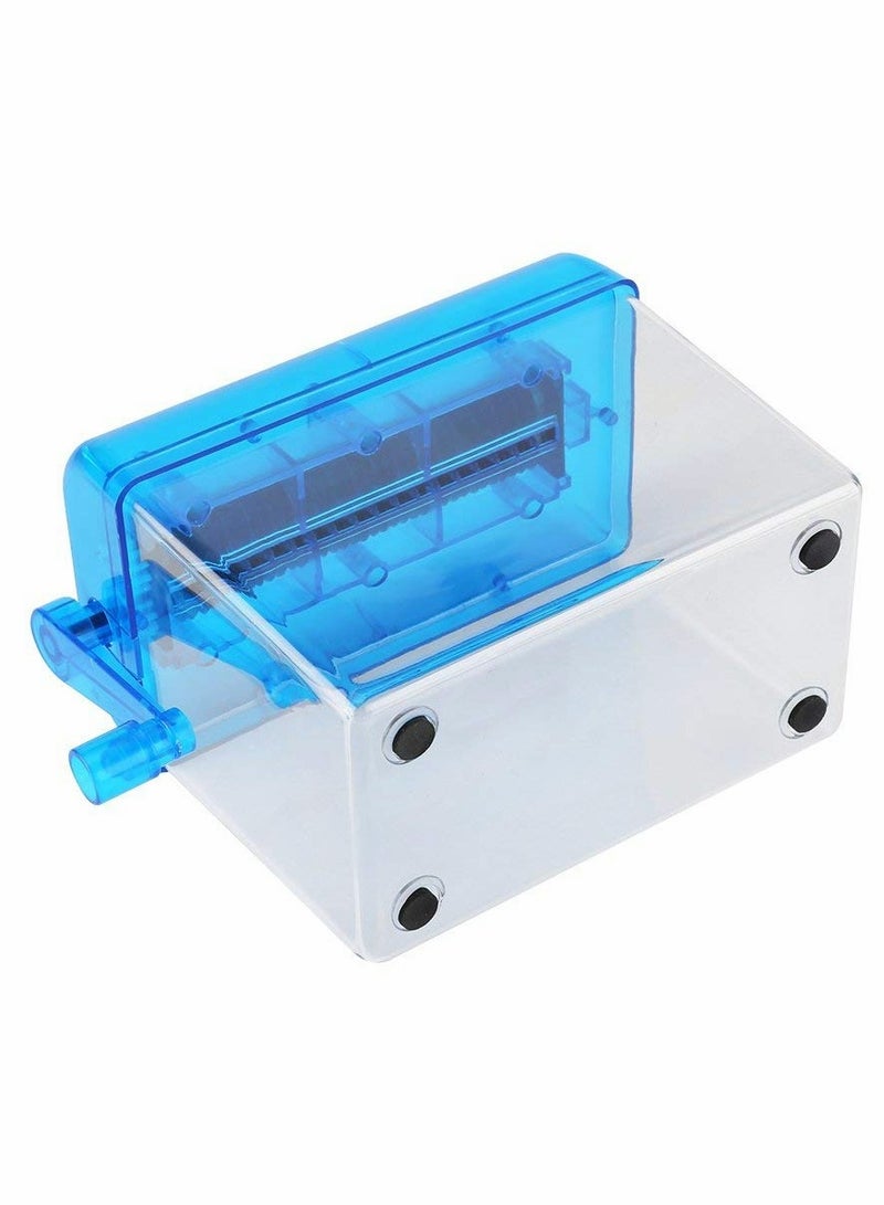 KASTWAVE Mini Hand Shredder, Portable Cross-Cut Paper Shredder A6 Manual Paper Cut Shredder - Image 5