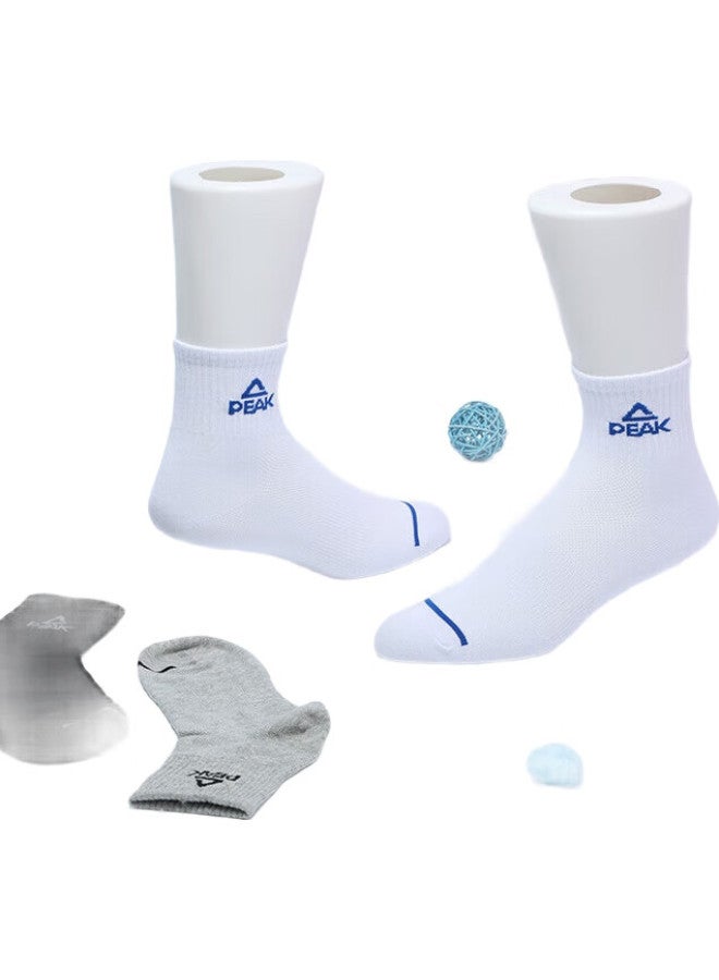 PEAK [Buy 3 Pairs Of 24, Minimum Order 3 Pairs] Men'S Mid-Calf Sports Socks, Breathable, Versatile, Casual Socks Dw204107 - Image 1