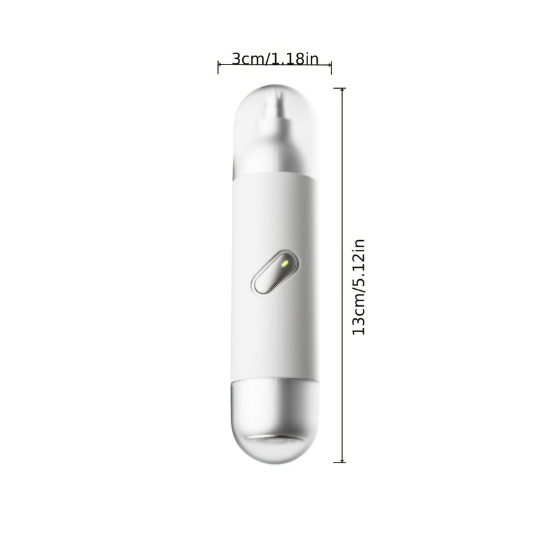 Rechargeable Ear And Nose Hair Trimmer For Men USB Electric Painless Eyebrow And Facial Hair Remover For Women Blue Great Gift For Father Day - Image 1