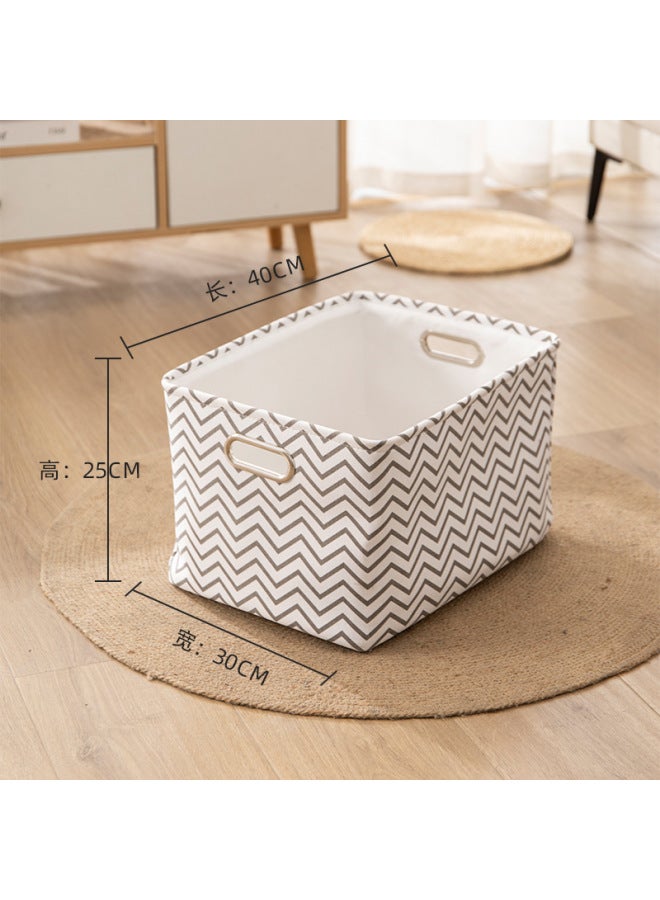 صني صندوق تخزين قابل للطي من القماش للمكتب، سلة تخزين الألعاب، سلة مطبخ سميكة متعددة الاستخدامات - Image 1