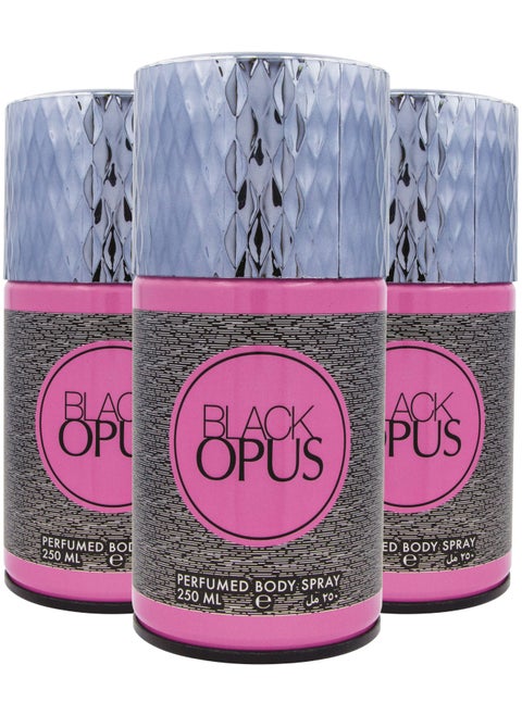 Black Opus Perfumed Spray 250ml Pack Of 3