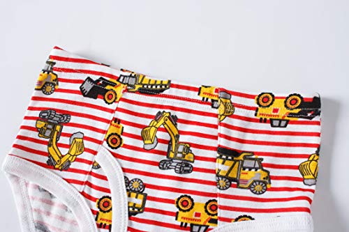 Boboking Little Boys Briefs Dinosaur Truck Toddler Kids Underwear (Pack of 6) 4T - Image 3