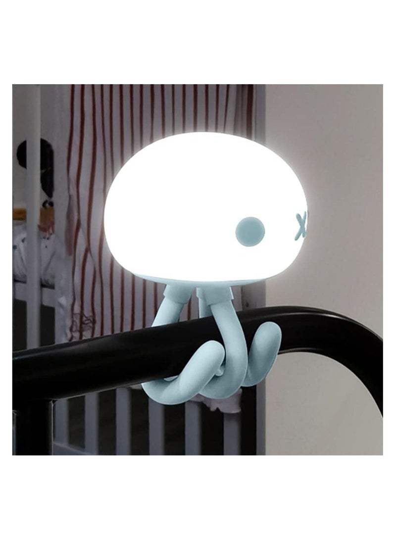 Night Light, Rechargeable LED Night Light for Baby, Dimmable Baby Touch Control Lights with Charging, Lovely Jellyfish Shape - Image 1