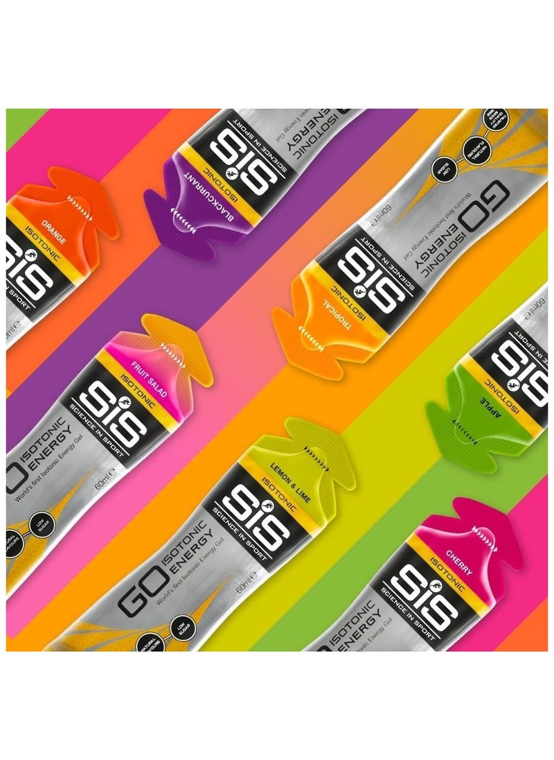 SIS - GO Isotonic Energy Gel - Blackcurrant, Trusted Quality Since 1992,Natural Flavours,Low suger,6 pack 60 ml - Image 1