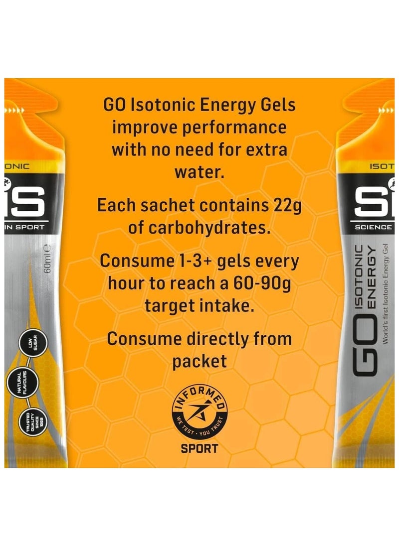 SIS - GO Isotonic Energy Gel - Blackcurrant, Trusted Quality Since 1992,Natural Flavours,Low suger,6 pack 60 ml - Image 1