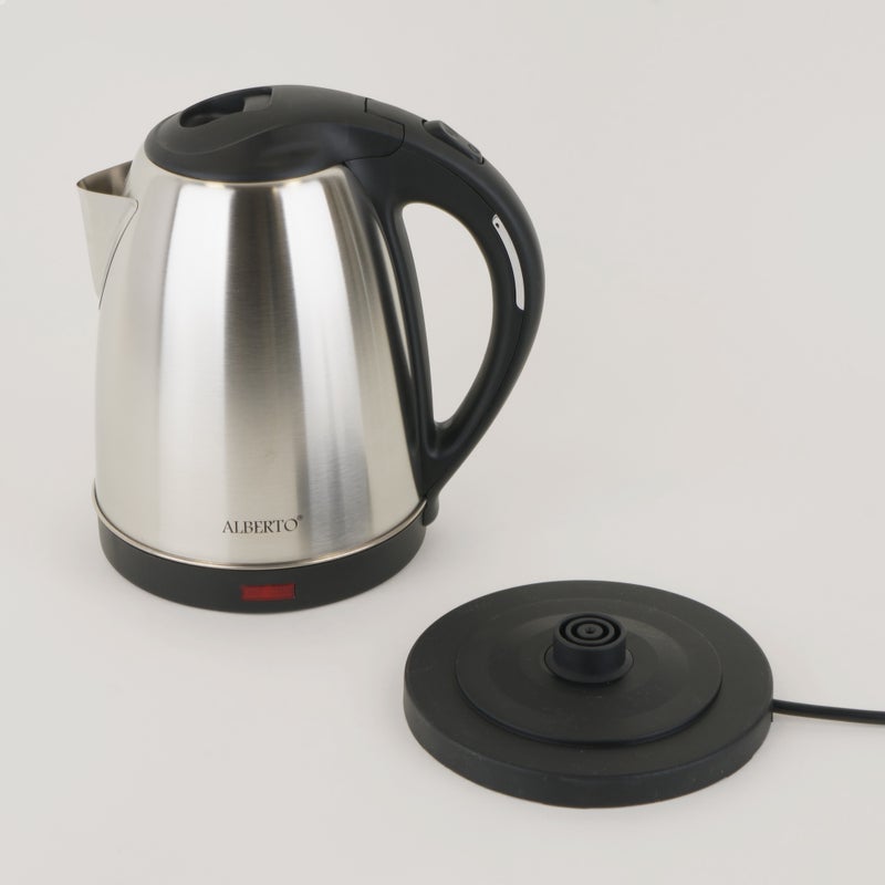 Alberto stainless steel kettle 1500w, 1.8L, black - Image 5