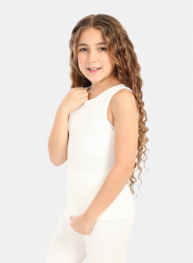 Carina Girly Ribbed Tank Top - Image 2