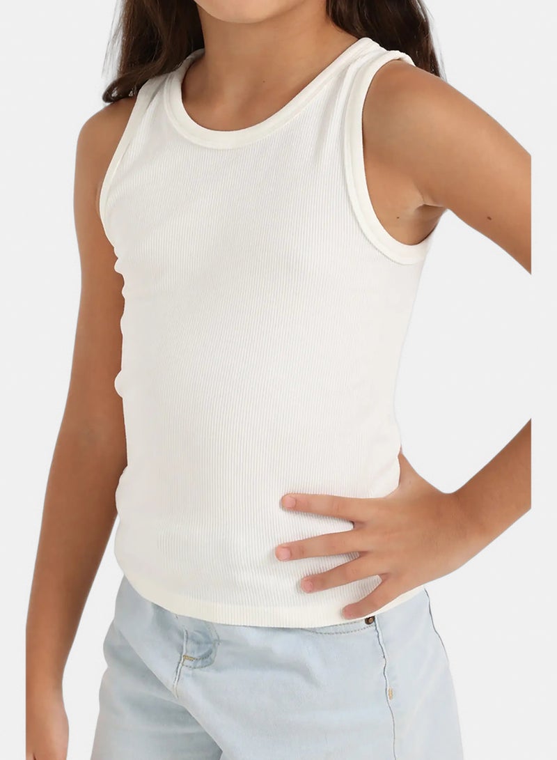 Carina Girly Ribbed Tank Top - Image 4