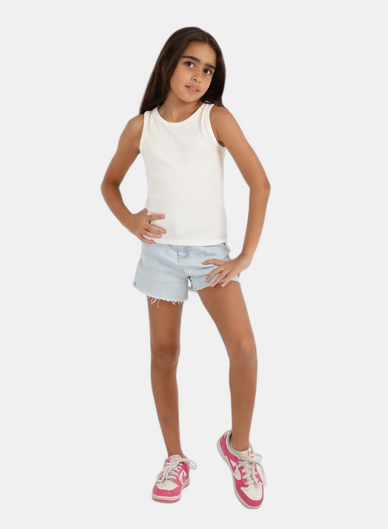 Carina Girly Ribbed Tank Top - Image 5
