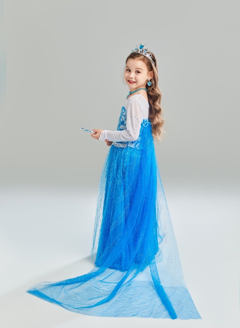 فستان الأميرة زي الملكة التنكري مع الملحقات - Image 4