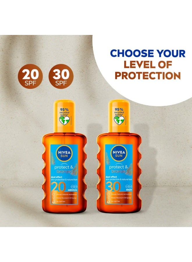 Nivea Sun Protect & Bronze Dry Oil SPF20 200 ml - Image 4