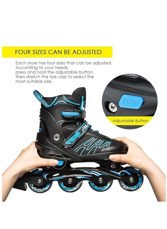 PAPAISON Kids Professional Inline Skating Shoes 8 Lighting Wheel Comfort Skate Shoes Children and Adults roller skates  - Image 3