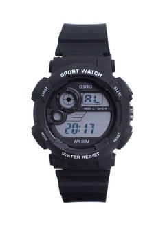 ASTRO Astro A21903-PPBB Men's Digital Display Watch & Silicone Strap Black  - Image 1