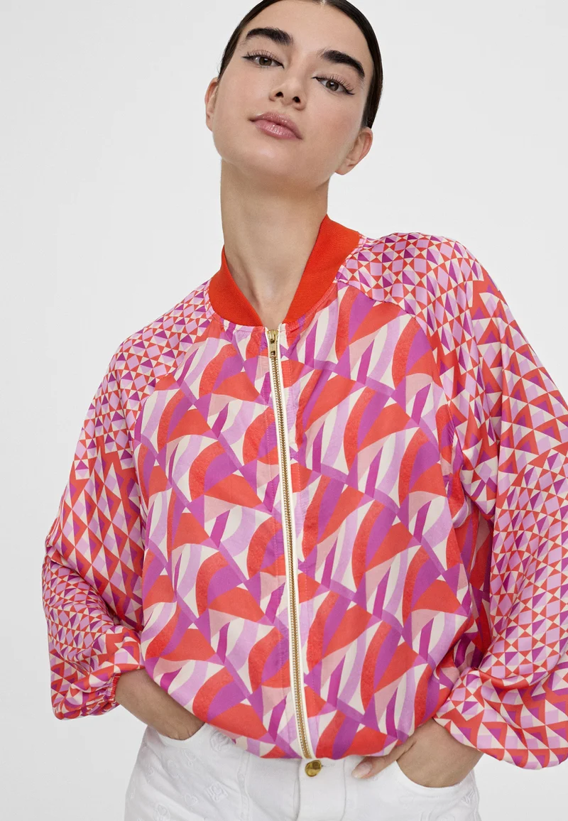 Lola Casademunt Multicoloured printed bomber jacket