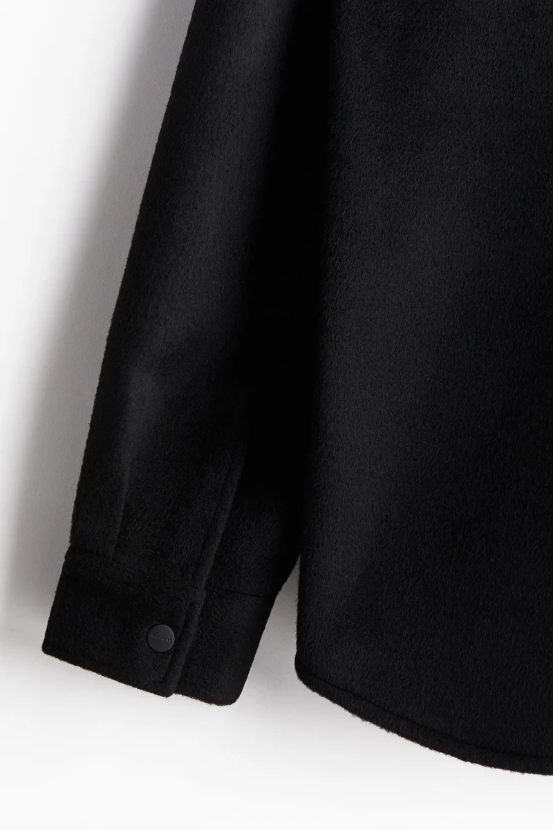 اتش اند ام جاكيت خفيف من اللباد بقصّة عادية