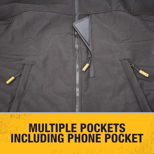 DEWALT Men's Heated Soft Shell Jacket Kit Black 2-XLarge - Image 5