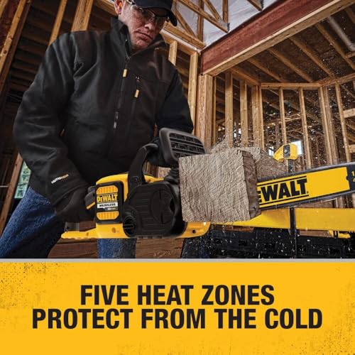 DEWALT Men's Heated Soft Shell Jacket Kit Black 2-XLarge - Image 2