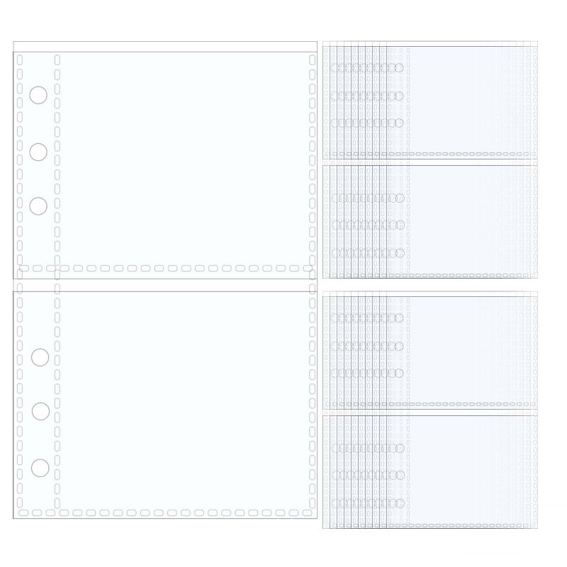Mogoostry A6 Sheet Protectors for 6 Ring Binder, 20 Sheets Clear Page Protectors Plastic Photo Album Sleeves 2 Pocket Protector - Image 1