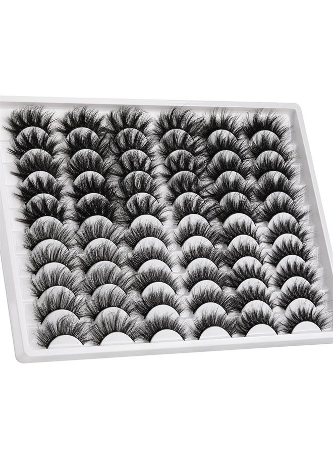 Alice 30 Pairs 20MM False Eyelashes ALICE Wholesale 6 Styles Lashes Bulk 6D Fluffy Volume Dramatic Faux Mink Eyelashes Multipack - Image 4