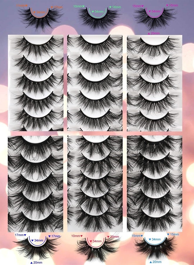 Alice 30 Pairs 20MM False Eyelashes ALICE Wholesale 6 Styles Lashes Bulk 6D Fluffy Volume Dramatic Faux Mink Eyelashes Multipack - Image 3