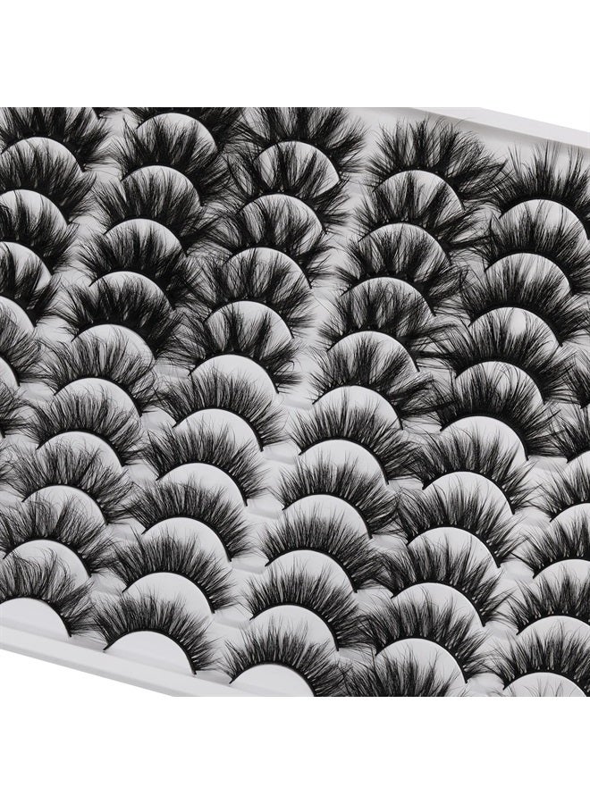 Alice 30 Pairs 20MM False Eyelashes ALICE Wholesale 6 Styles Lashes Bulk 6D Fluffy Volume Dramatic Faux Mink Eyelashes Multipack - Image 2