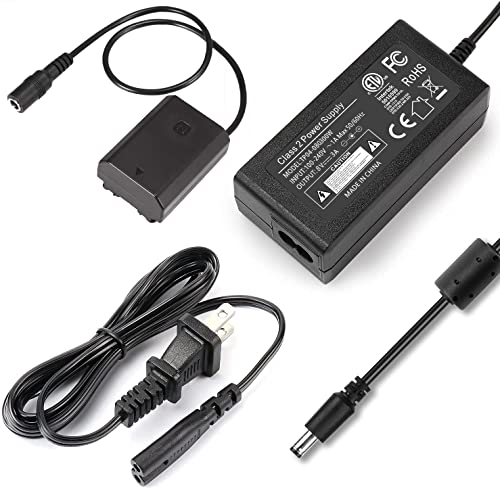 F1TP NP-FZ100 Dummy Battery AC Power Adapter Kit for Sony A1, A7III, A7IV, A7C, A7CII, A7CR, A7RIII, A7RIV, A7RV, A7SIII, A9, A9II, A9R, A9S, A6600, A6700, FX3, FX30, ZV-E1, ZV-E10II - Image 1