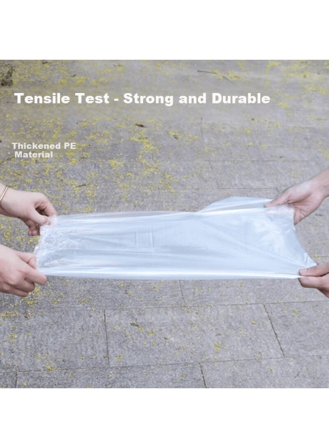 Bwnk Disposable Rain Shoe Covers For Men And Women, Non-slip Thickened High-cut Plastic Rain Boots, Pack Of 30 - Image 3