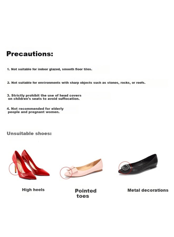 Bwnk Disposable Rain Shoe Covers For Men And Women, Non-slip Thickened High-cut Plastic Rain Boots, Pack Of 30 - Image 4
