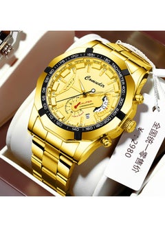 Generic A generation of automatic movement watch men's calendar waterproof luminous non-mechanical watch large dial cross-border new  - Image 3