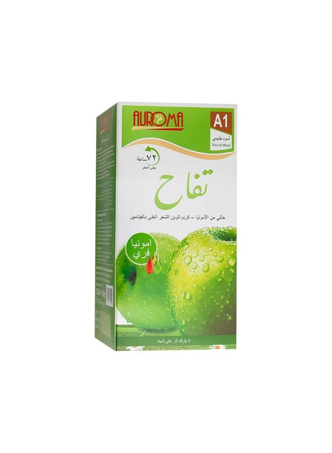 Apple Hair Dye Cream - Natural Black - 500+500ml - Image 2
