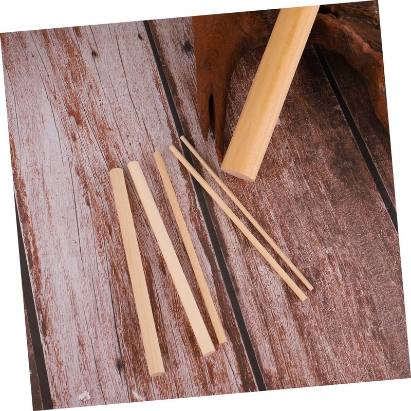 1set Hardwood Dowels Craft Twigs Sticks Rods Centerpiece Sticks for Crafting Wooden Rods Smooth DIY Wood - Image 2