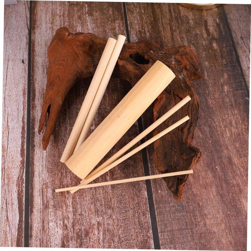 1set Hardwood Dowels Craft Twigs Sticks Rods Centerpiece Sticks for Crafting Wooden Rods Smooth DIY Wood - Image 4