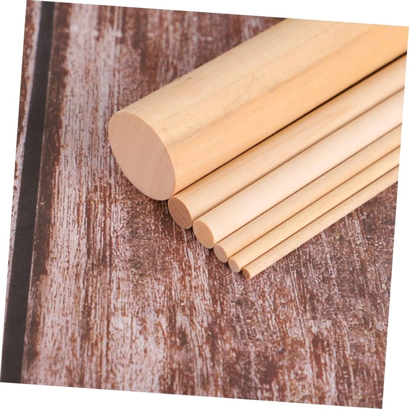 1set Hardwood Dowels Craft Twigs Sticks Rods Centerpiece Sticks for Crafting Wooden Rods Smooth DIY Wood - Image 3