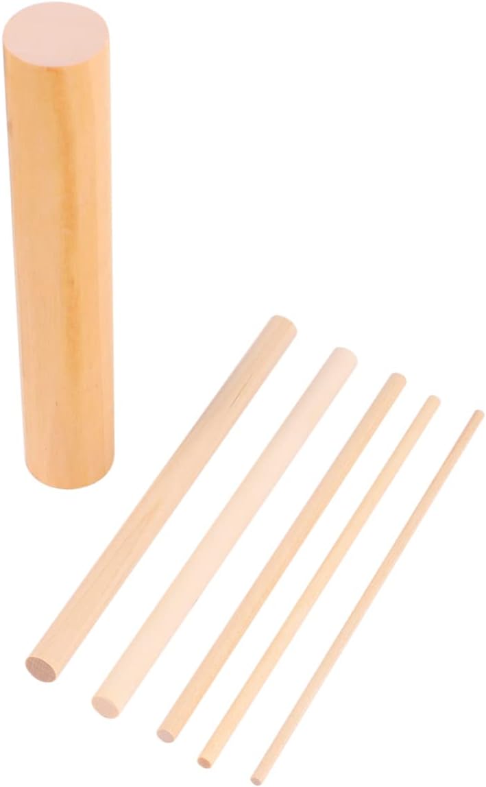 1set Hardwood Dowels Craft Twigs Sticks Rods Centerpiece Sticks for Crafting Wooden Rods Smooth DIY Wood - Image 1