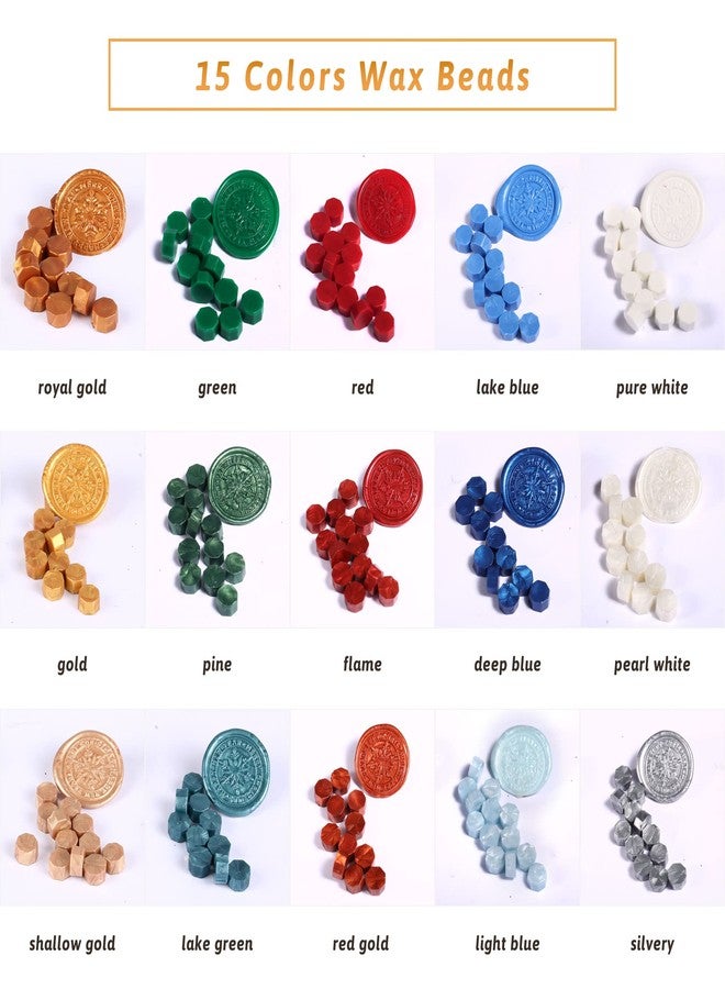 Comealltime Christmas Wax Seal Kit with Snow Wax Seal Stamp, 25 Colors Wax Seal Beads with Sealing Wax Warmer, Xmas Washi Stickers, Gift Tags, Envelope, Candle, Wax Seal Stamp Kit for Gift and Craft - Image 4