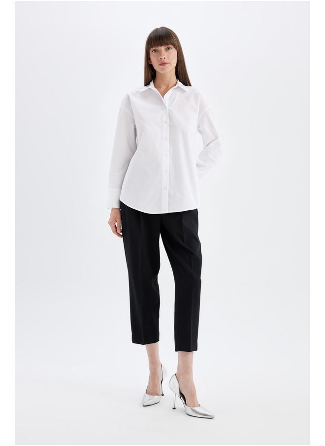 DeFacto - Woman Woven Oversize Fit Long Sleeve Shirt - Image 1