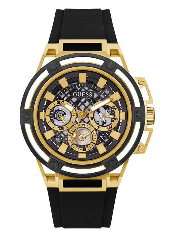 GUESS Men Chronograph Round Silicone Watch GW0423G2 - 46 mm  - Image 1